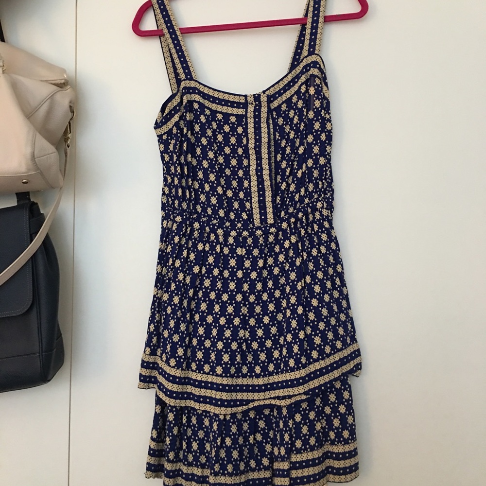 Blue/cream sundress